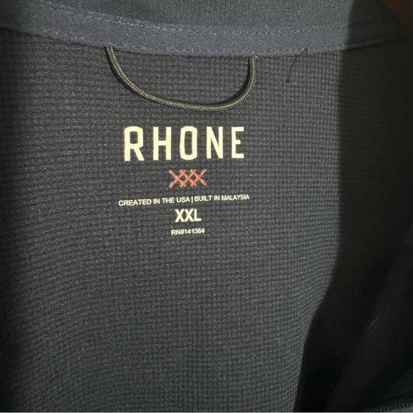 Rhone Navy Blue Stretch Pullover Size XXL Session 1/4 Zip - Picture 4 of 7